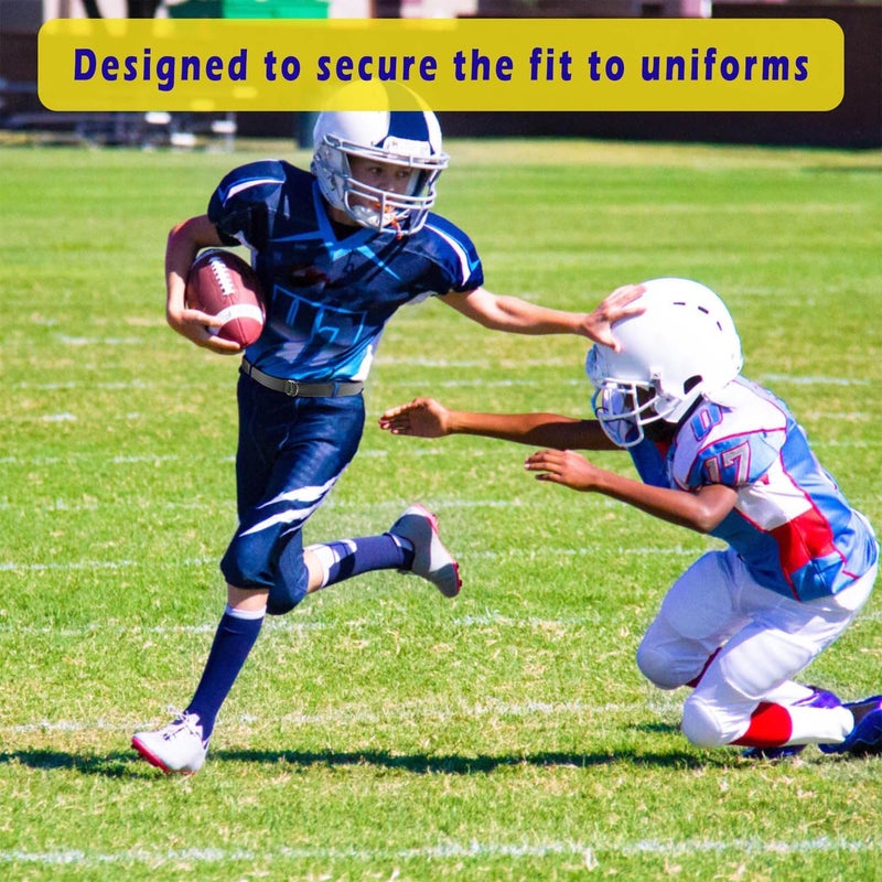 Clocean Web Football Belt with Two Stainless Steel D Rings 52' Football Pants Belt for Men Women Kids Youth Boys Girls - Image 5